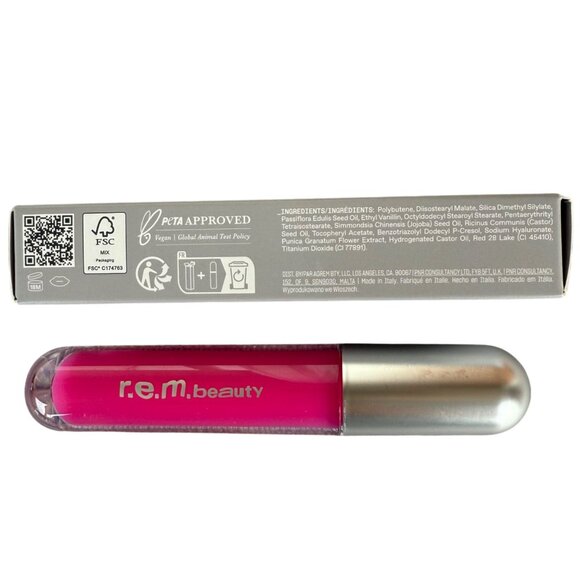 R.E.M. Beauty Essential Drip Lip Balm Full Size 0.15oz Strawberry Soda Hydrating - Picture 3 of 8